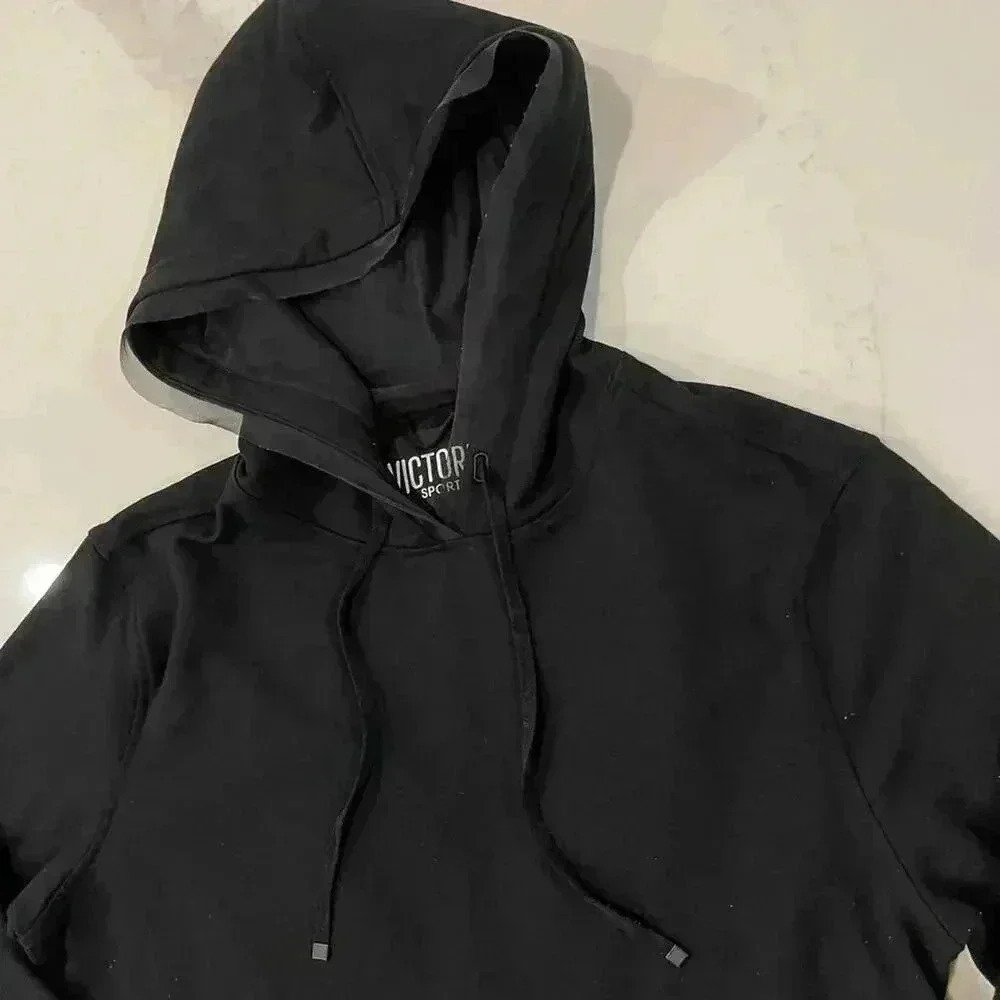 Victoria Sport Victoria's Secret Black Hooded Open Back Gym Cover Dress Women XS - Picture 4 of 7